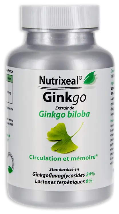 Ginkgo Biloba Supplement Bottle
