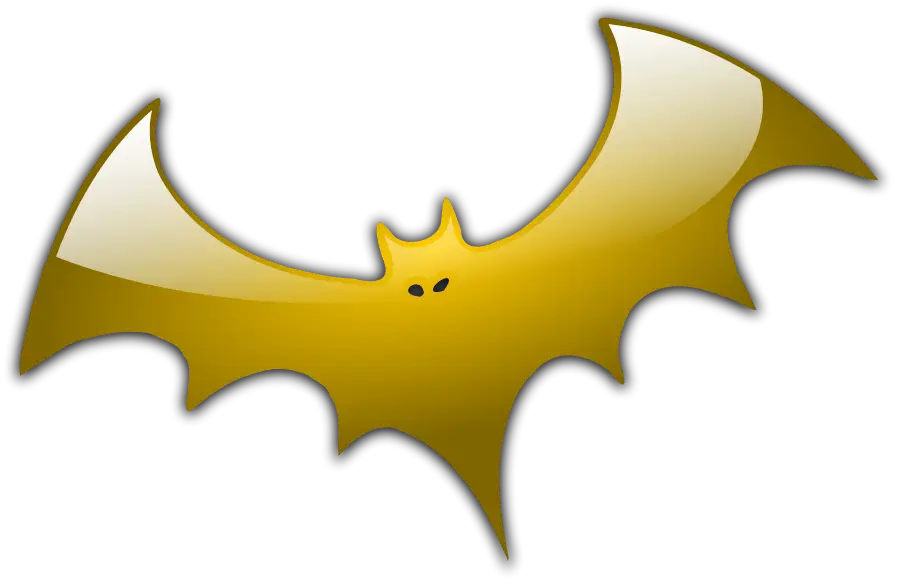 Yellow Cartoon Bat