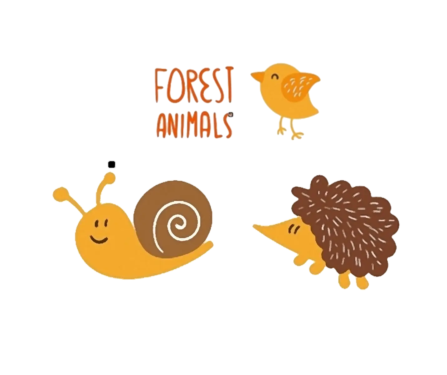 Cute Forest Animals Illustration