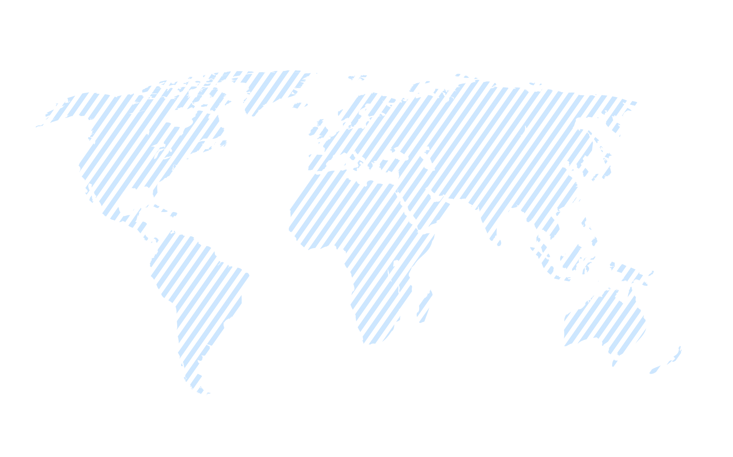 Light Blue Striped World Map