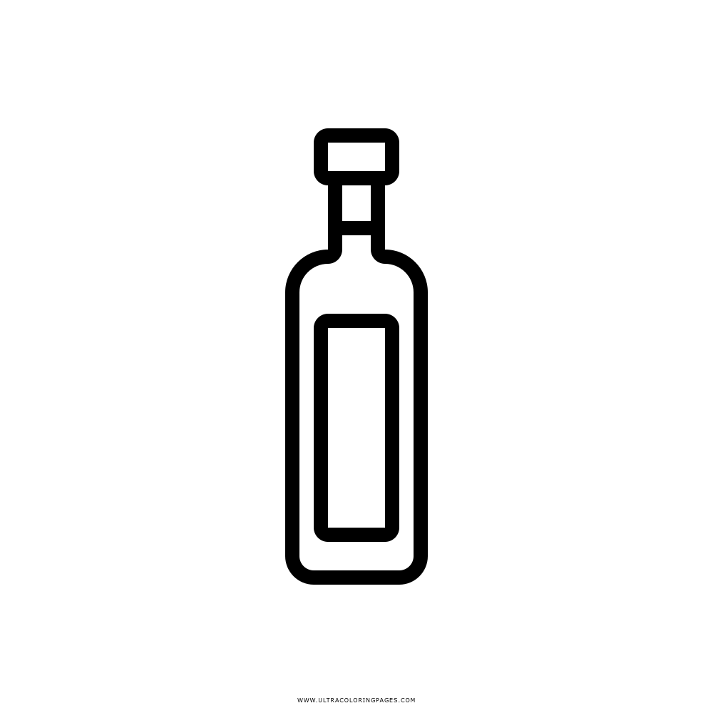 Minimalist Bottle Outline