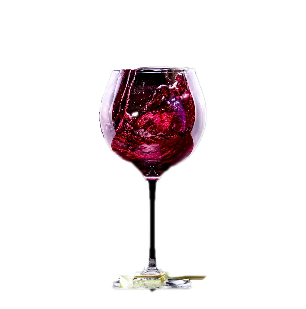 Red Wine in Elegant Glass
