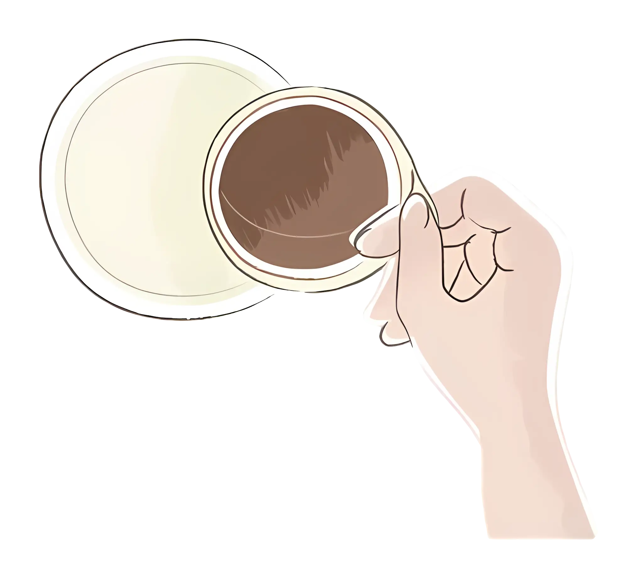 Hand Holding Coffee Cup