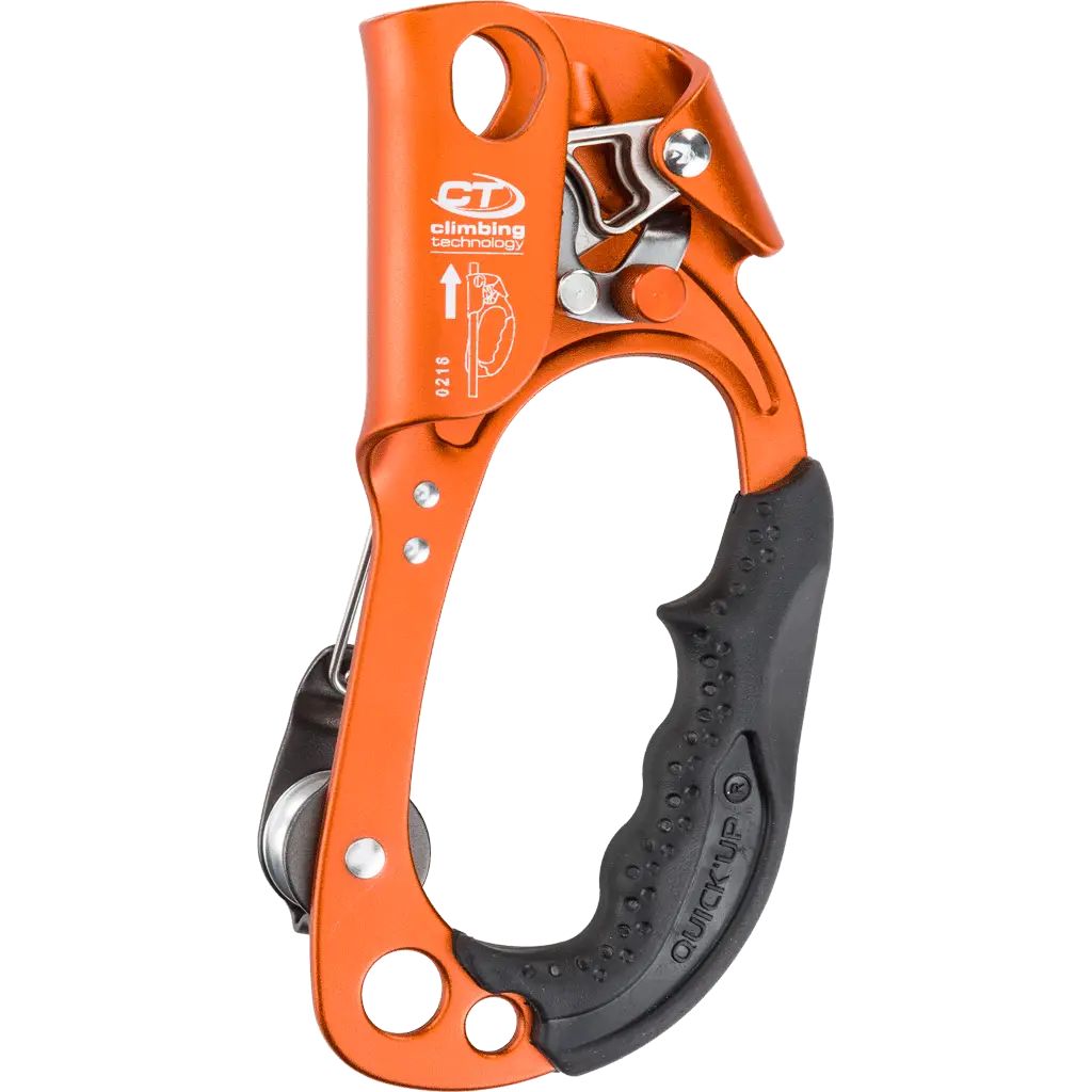 Orange Climbing Ascender for Mountaineering Safety