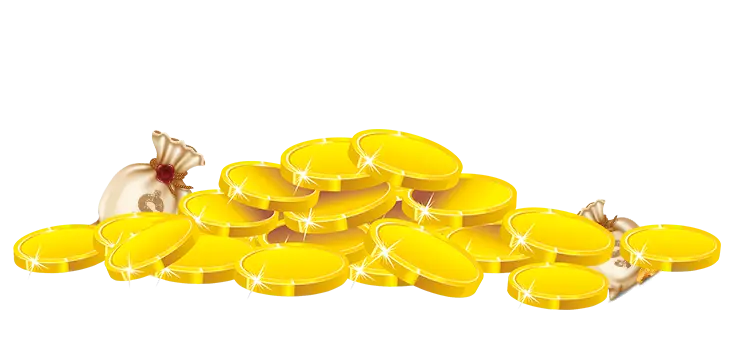 Pile of Shiny Gold Coins