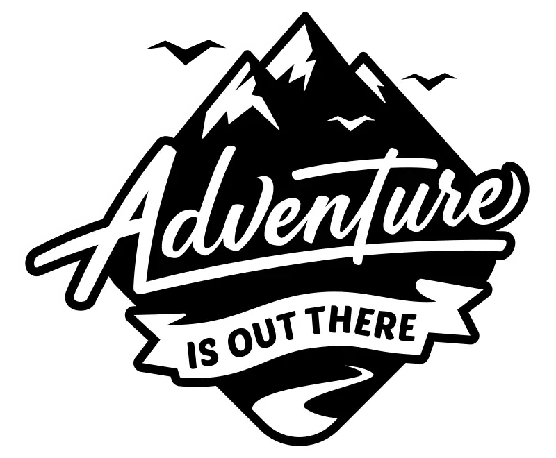 Adventure Logo with Mountain