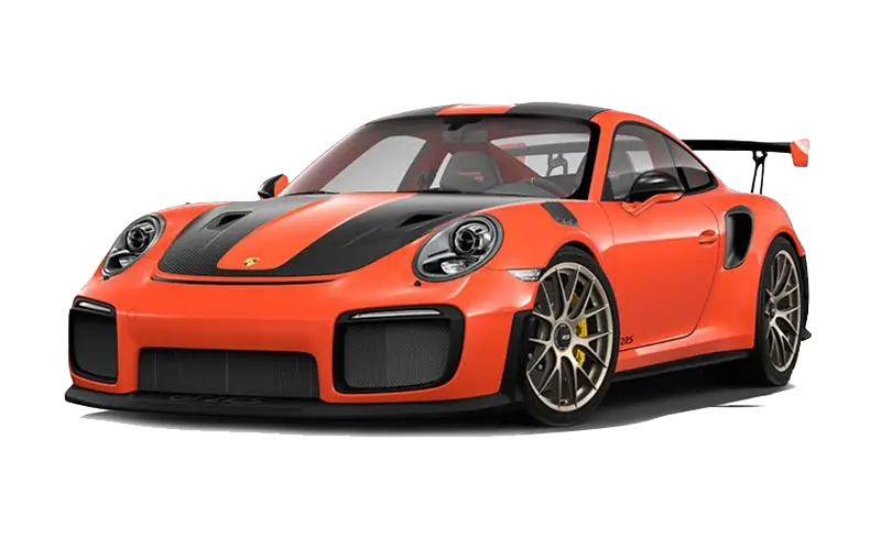 Orange Sports Car with Black Details