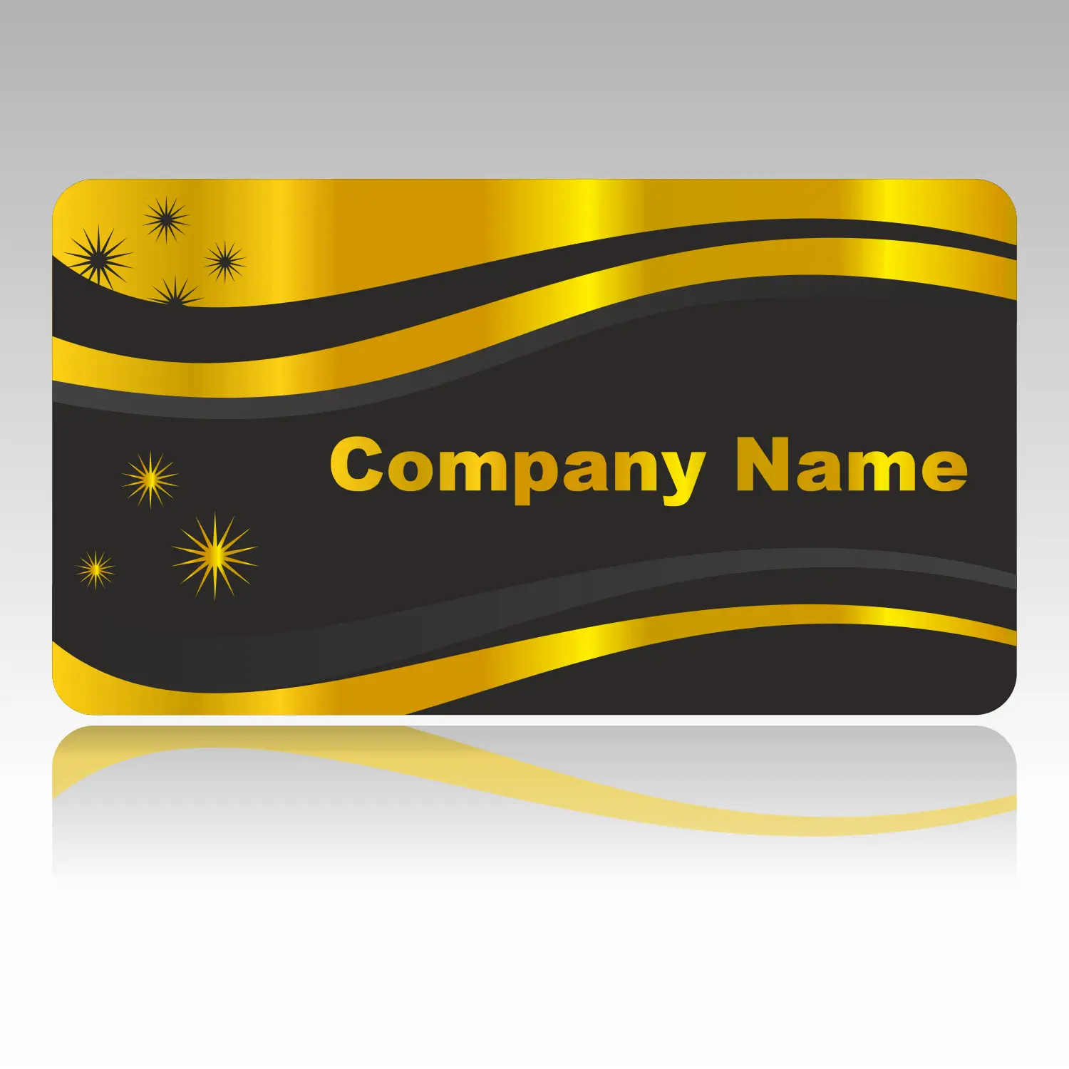 Luxurious Gold and Black Business Card