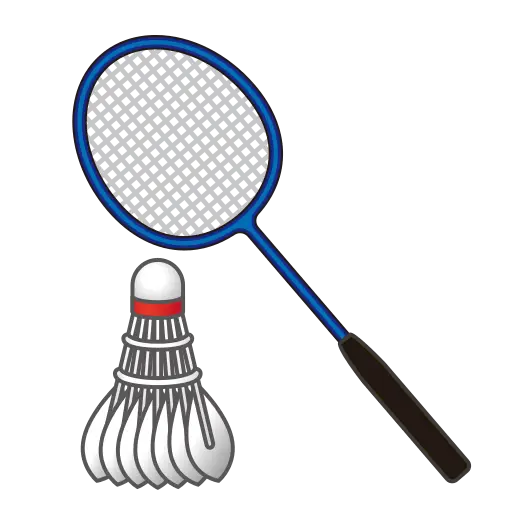 Badminton Racket and Shuttlecock