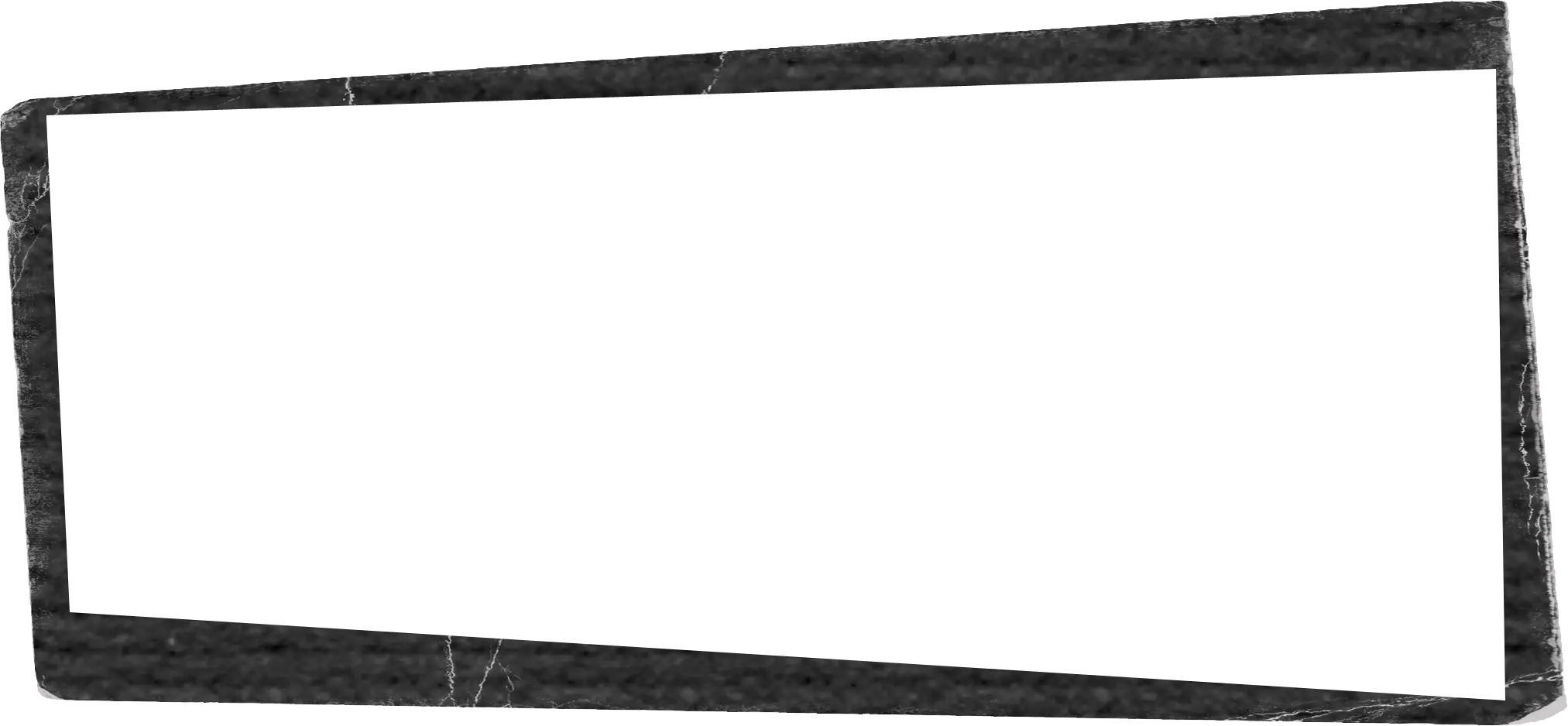 Black Rectangular Frame with Artistic Edges