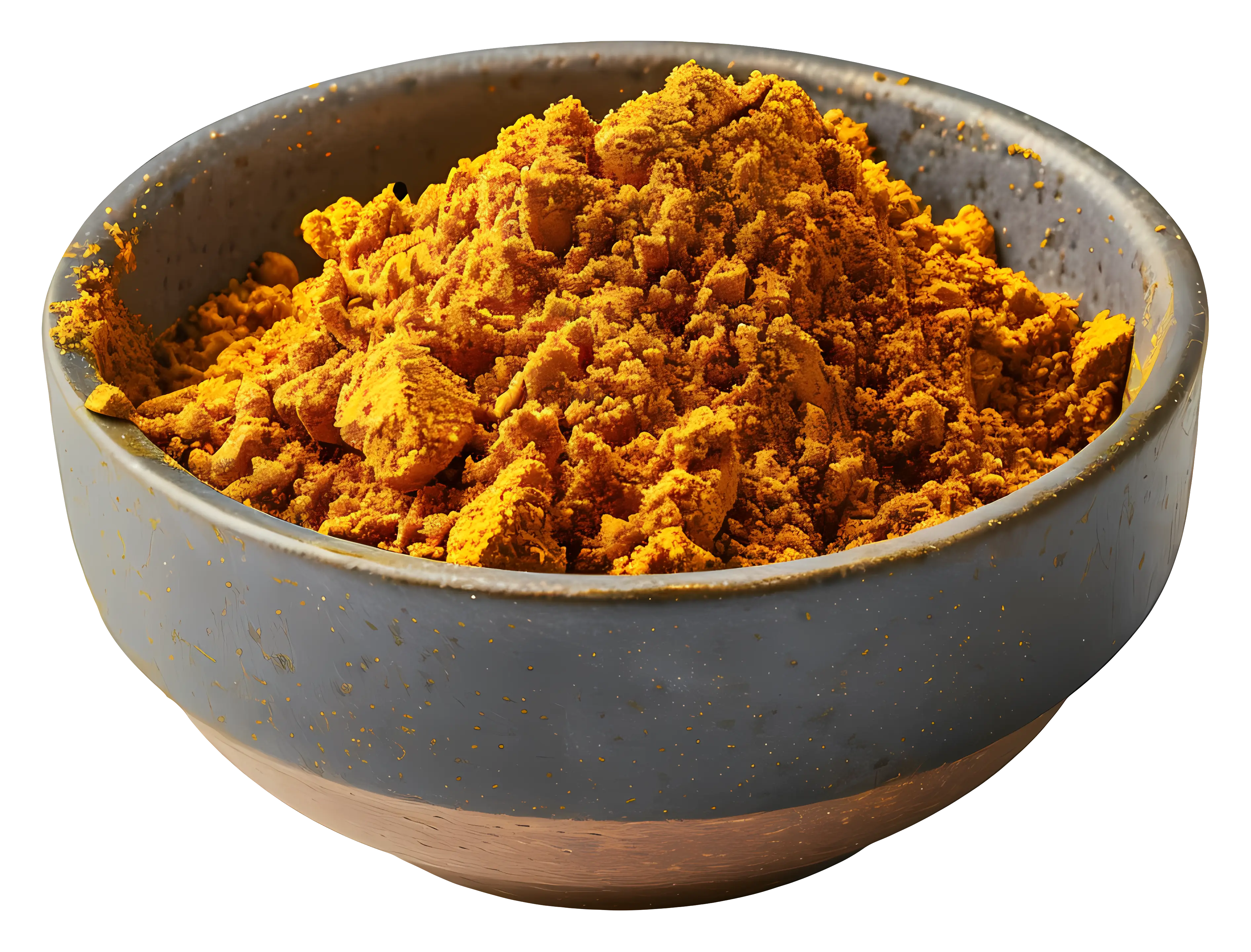 Bowl Containing Fresh Turmeric Powder