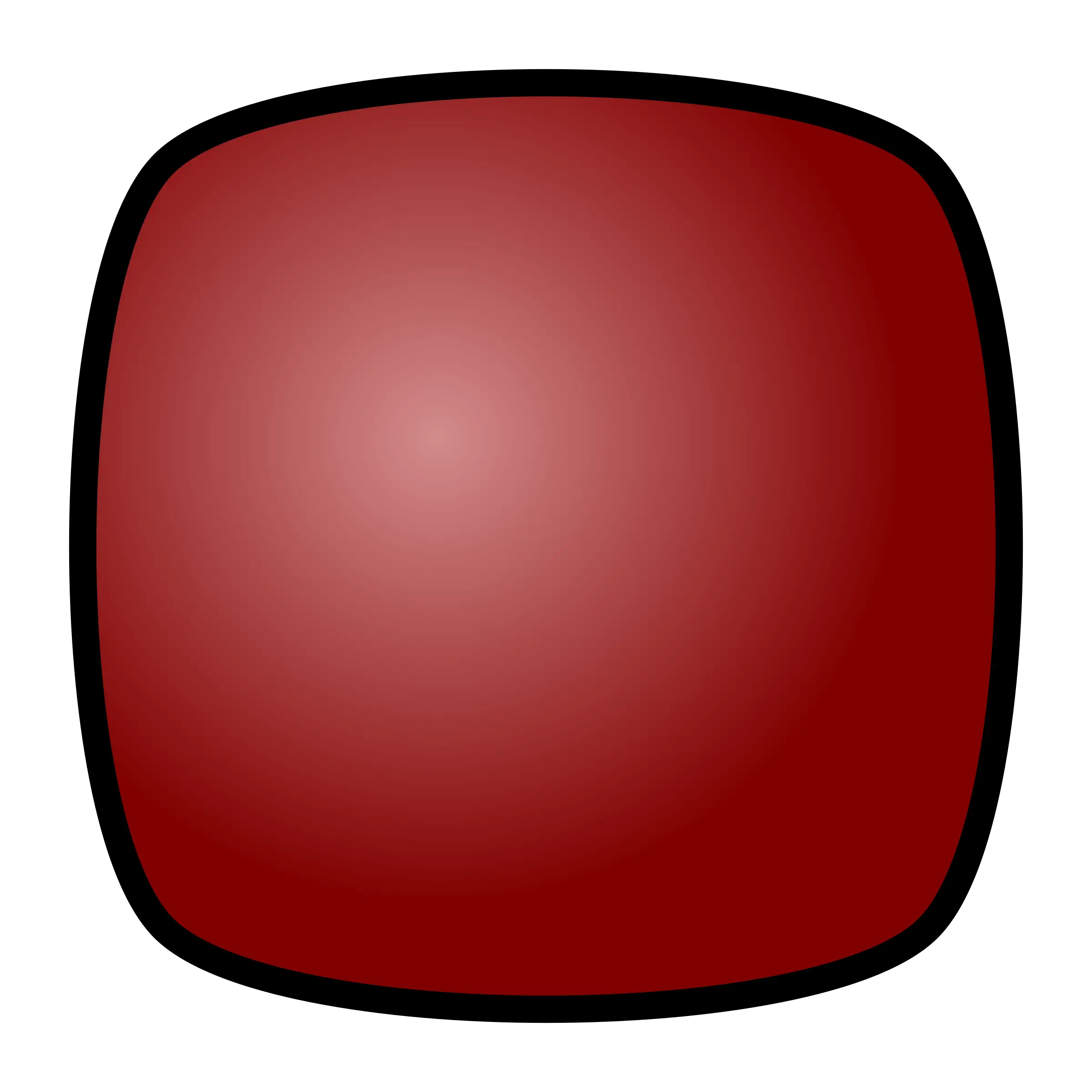 Red Square Button for Interface Design