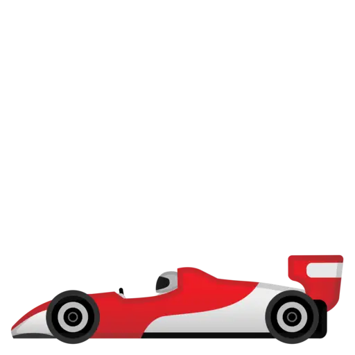 Red and White Race Car Illustration