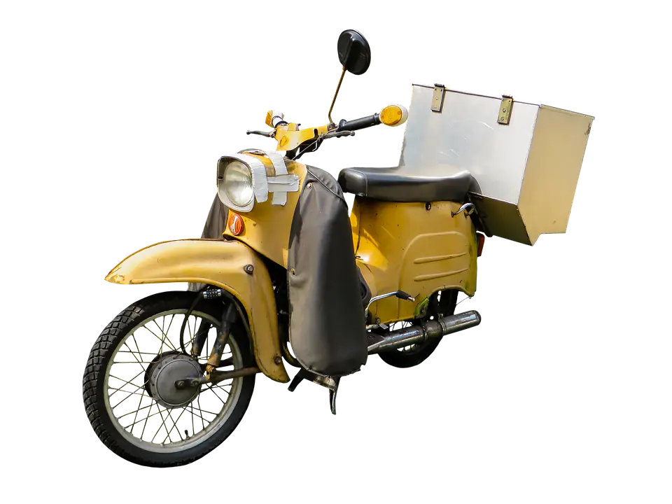 Delivery Motorcycle with Box