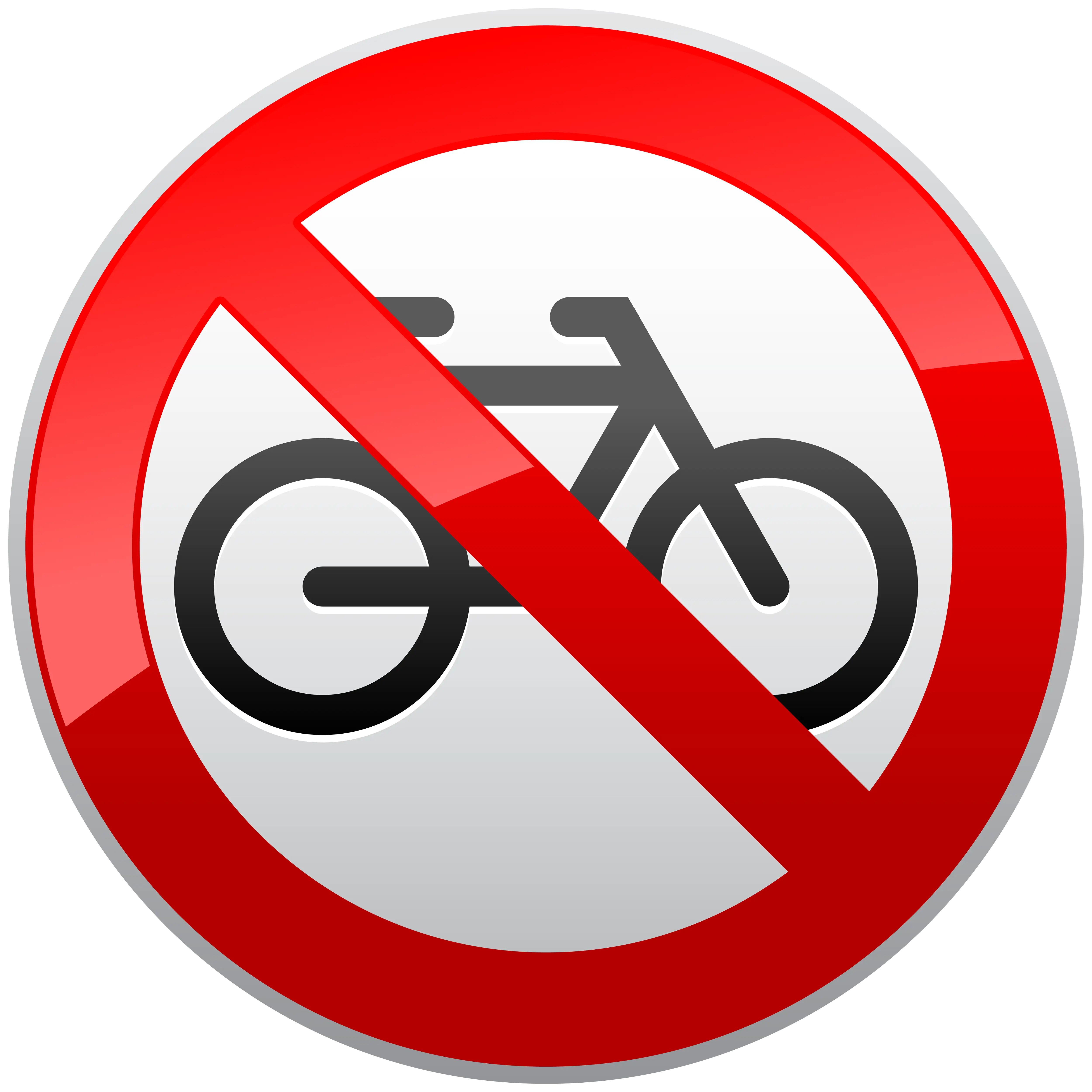 No Bicycles Allowed Prohibition Sign