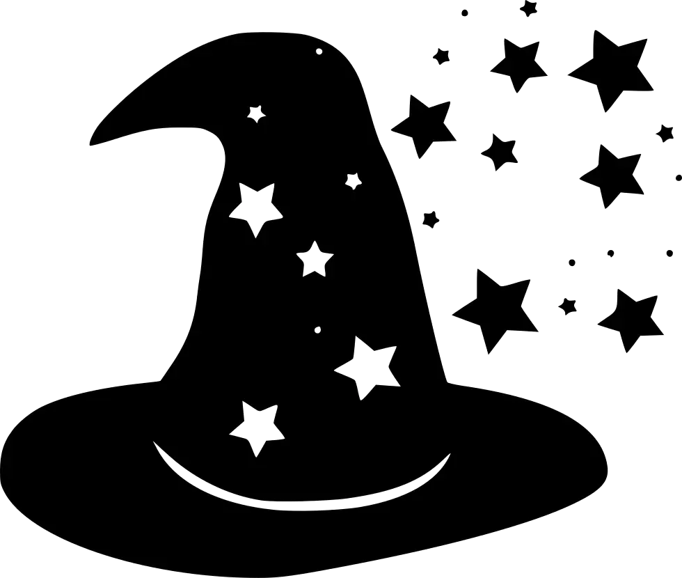 Wizard&#039;s Hat with Starry Design