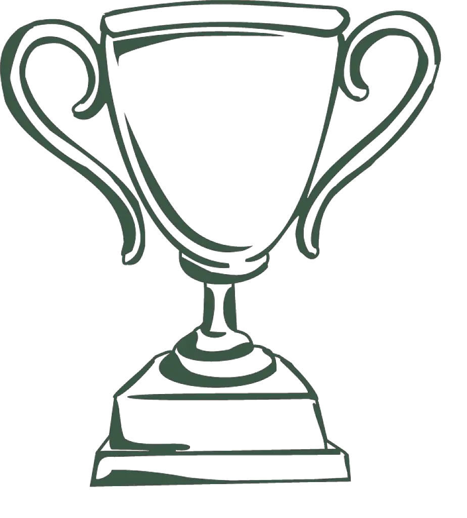 Simple Trophy Illustration for Achievement