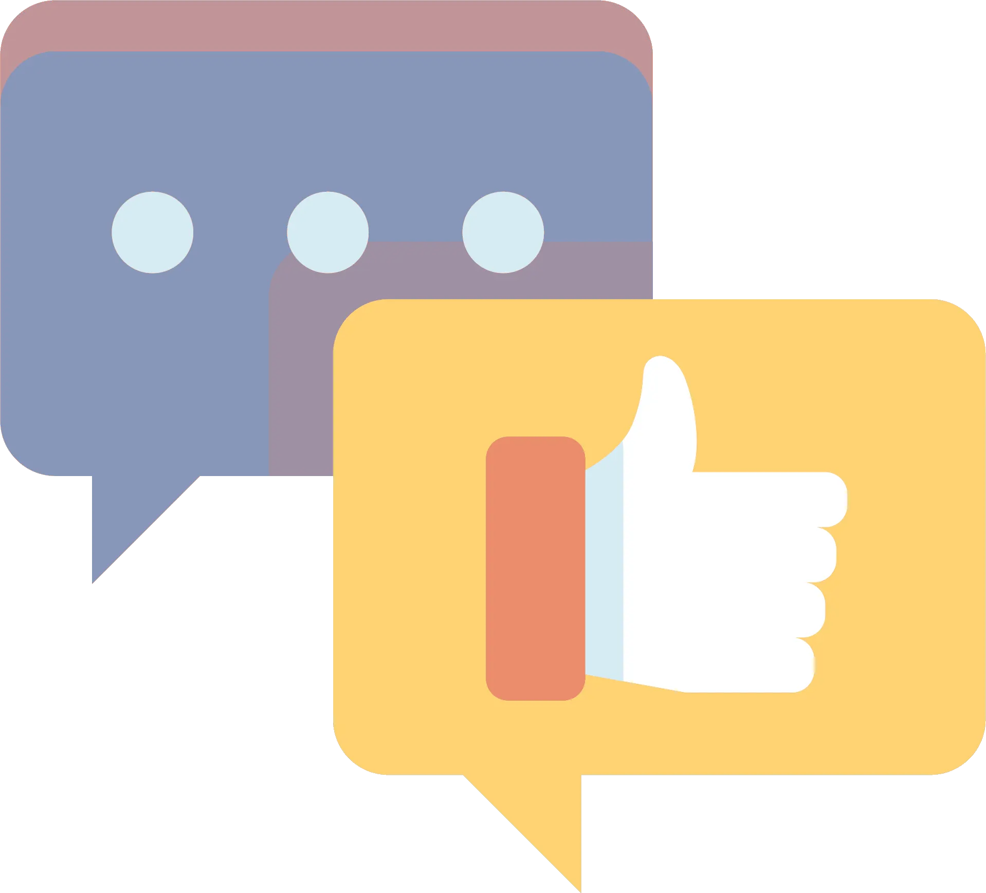 Speech Bubble with Like Icon