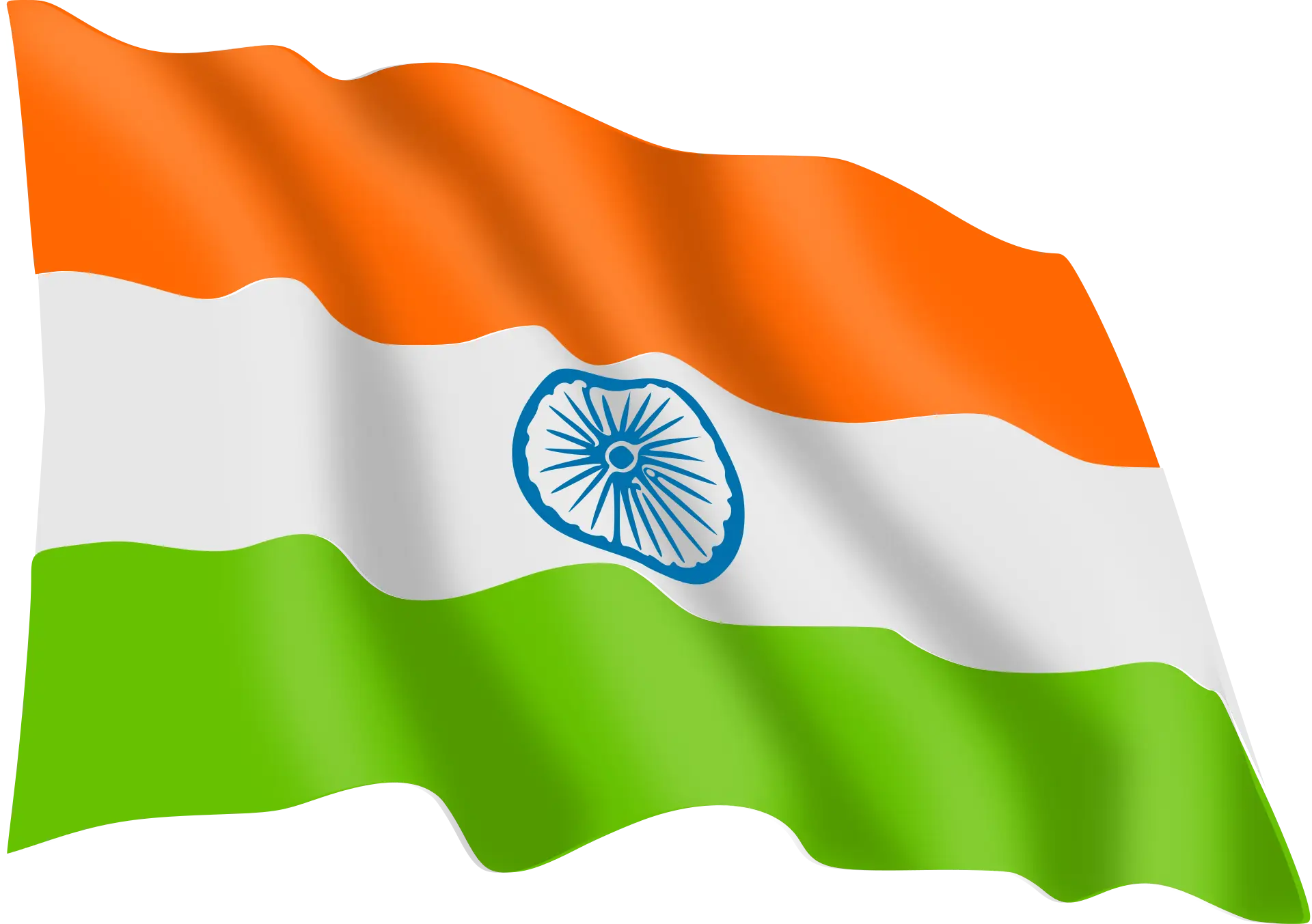 Waving Indian Flag Illustration