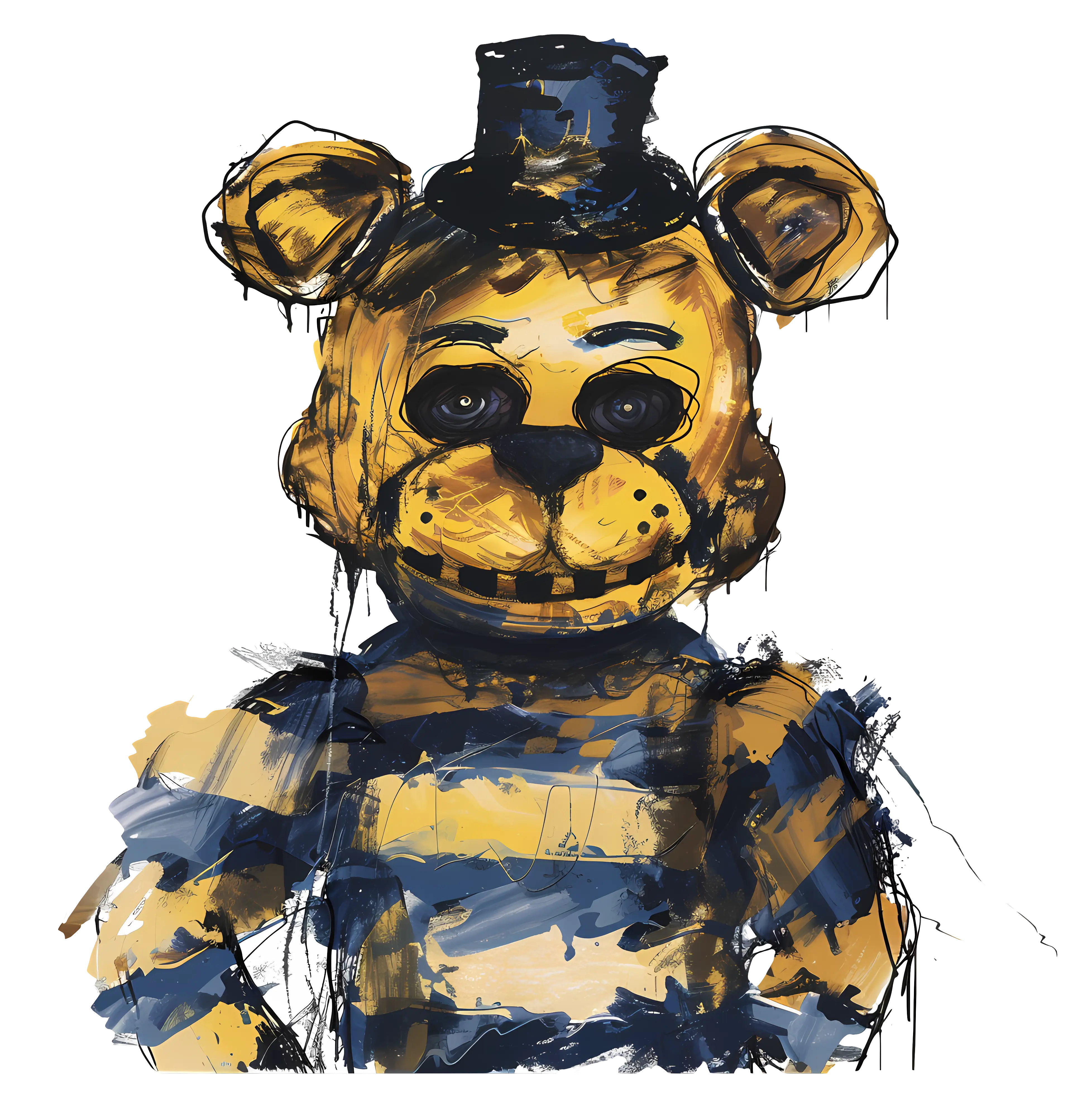 Cute Bear in Hat Illustration