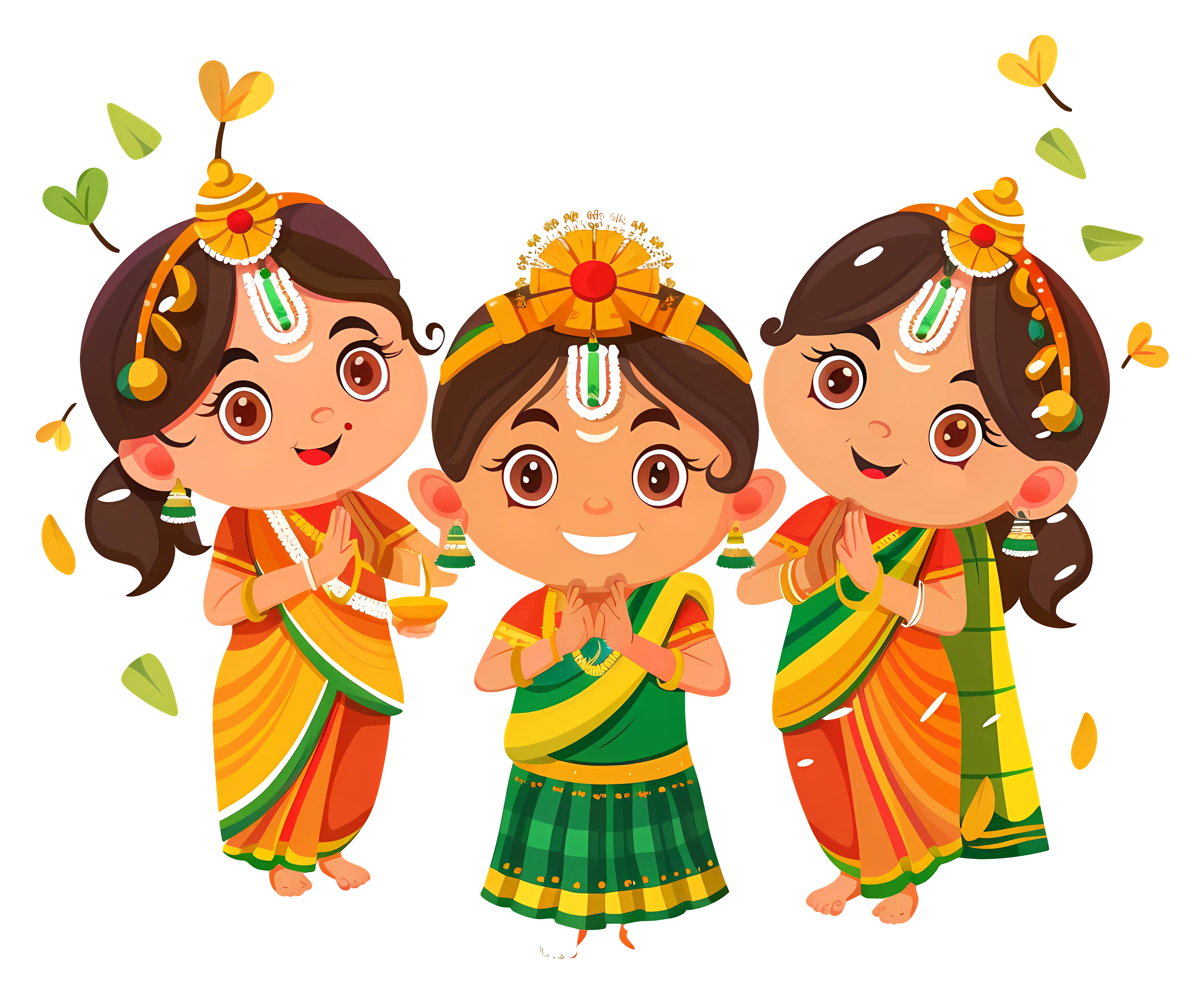 Cute Children in Traditional Attire for Ratha Yatra