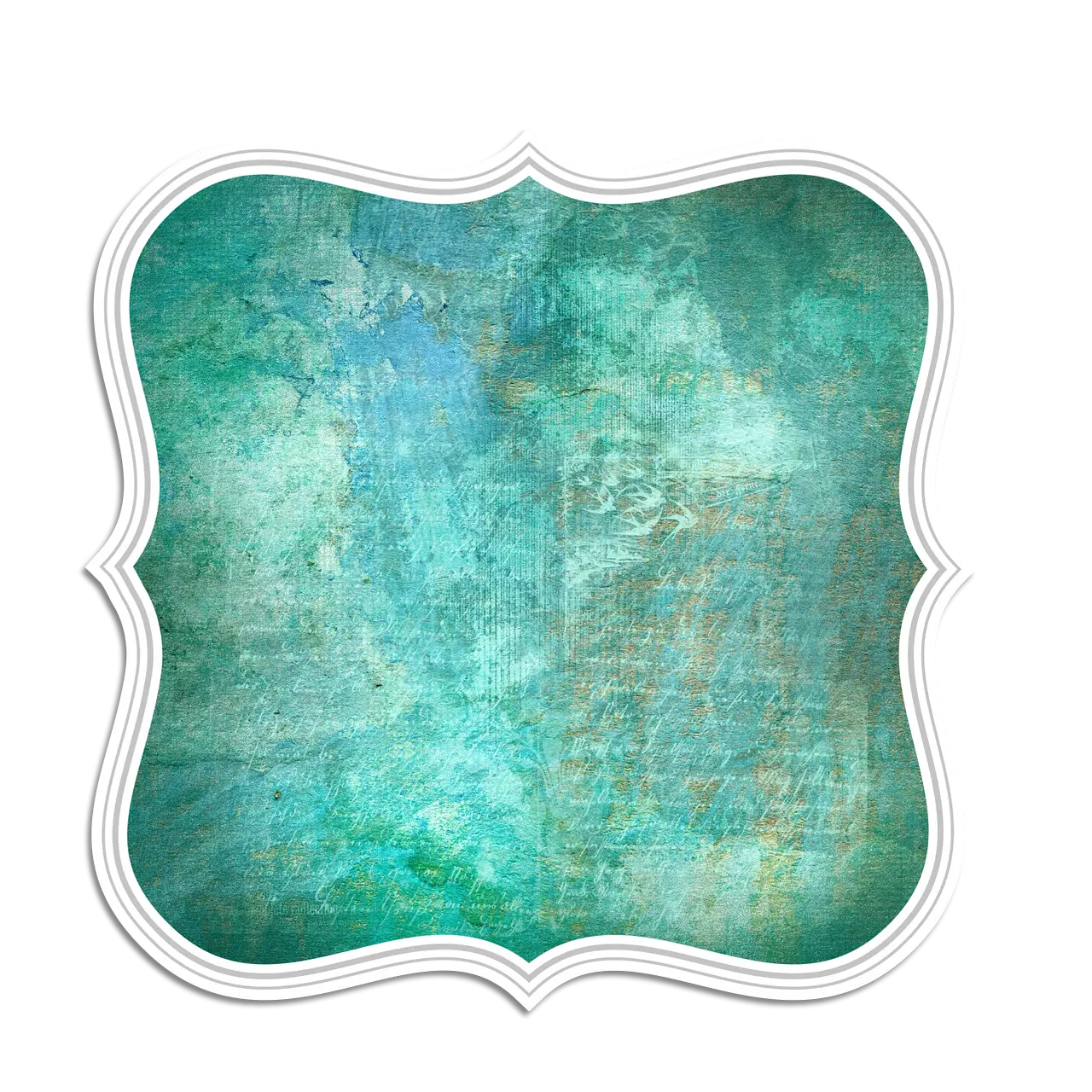 Decorative Frame with Green Texture
