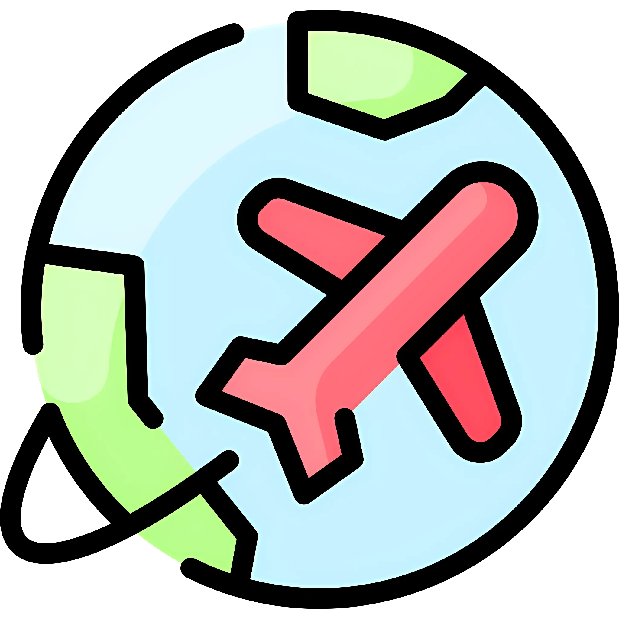Global Air Travel Icon