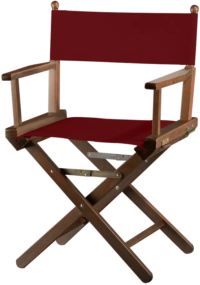 Classic Red Seat Wooden Director Chair