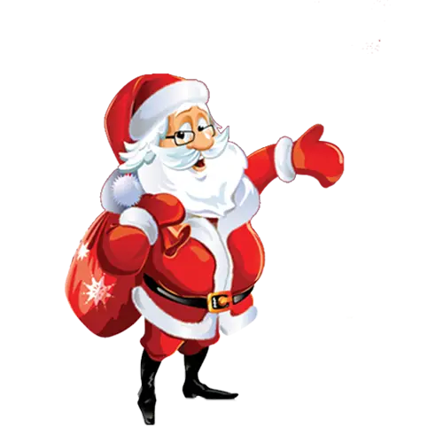Santa Claus Carrying a Bag of Gifts
