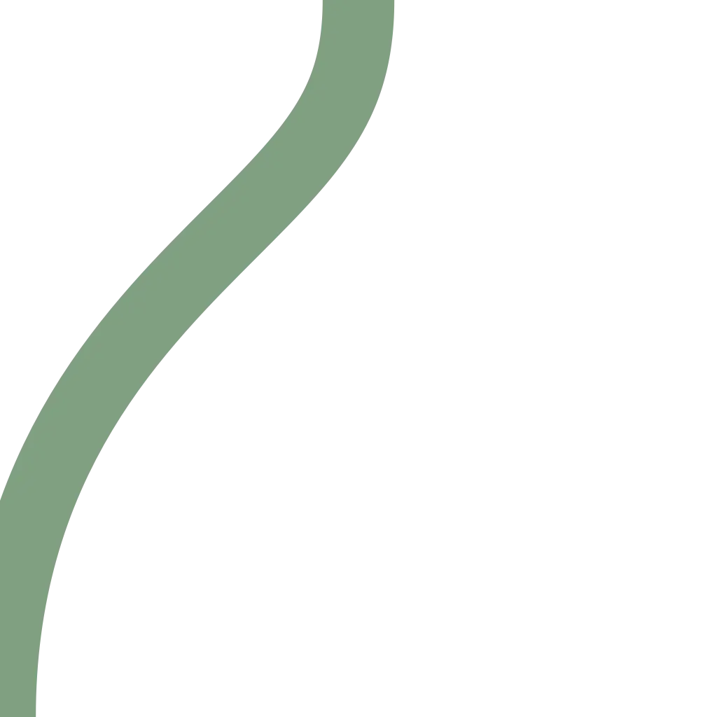 Abstract Curved Green Line Design