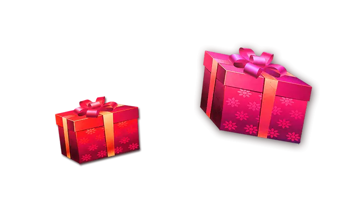 Red Gift Boxes with Golden Ribbons
