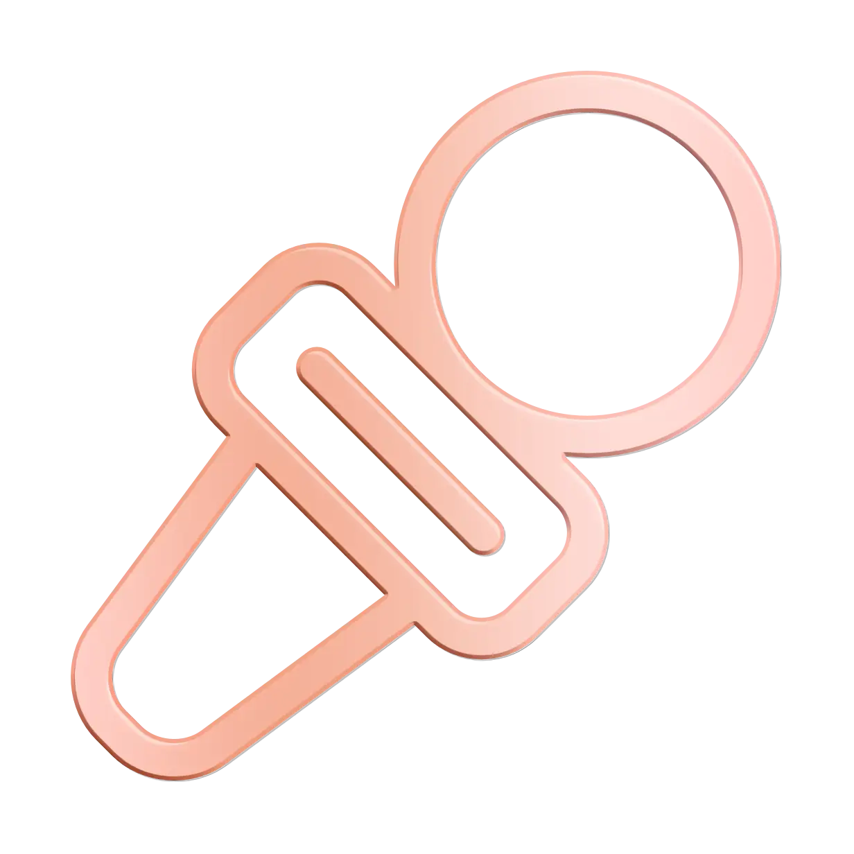 Copper Microphone Icon Design
