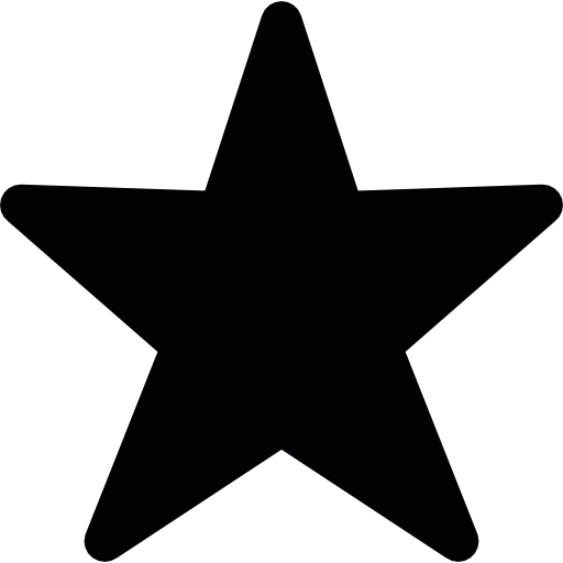 Black Star Symbol Illustration