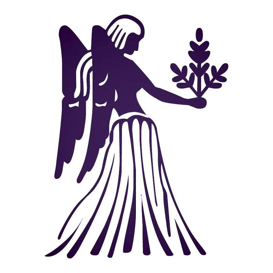Elegant Virgo Zodiac Sign Illustration