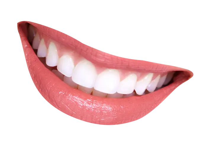 Smiling Lips with Pink Lipstick