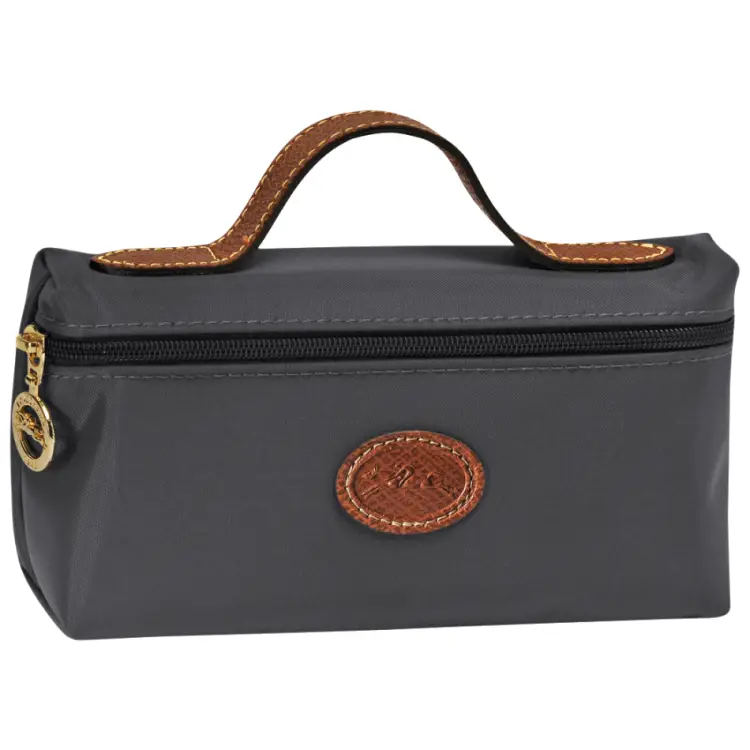 Black Travel Bag with Leather Handle
