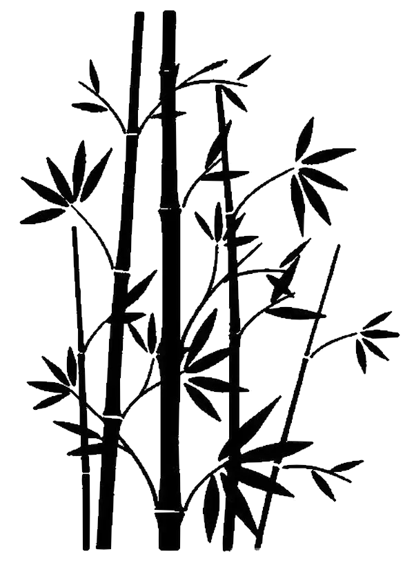 Bamboo Silhouette Illustration