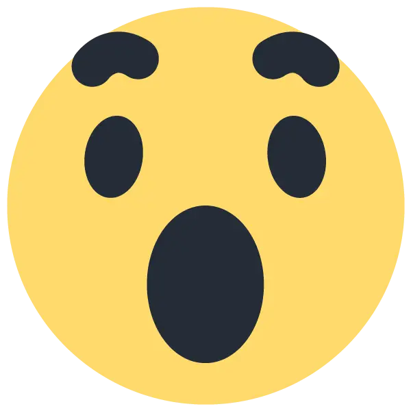 Surprised Emoji Face Icon