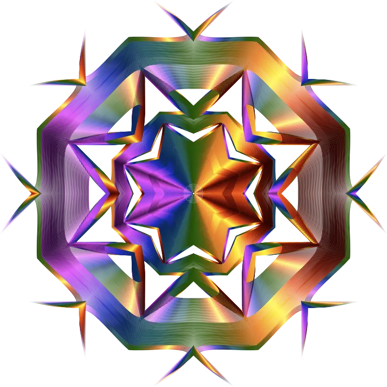 Colorful Kaleidoscopic Abstract Art