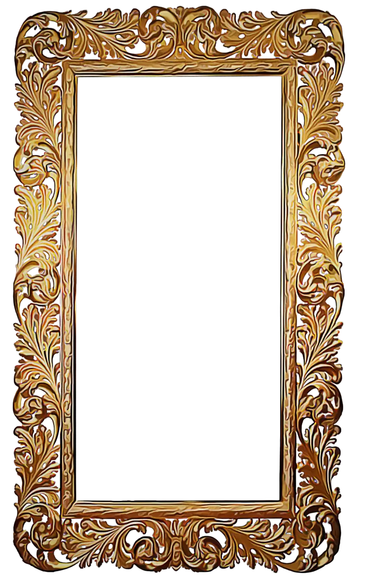 Ornate Golden Decorative Frame