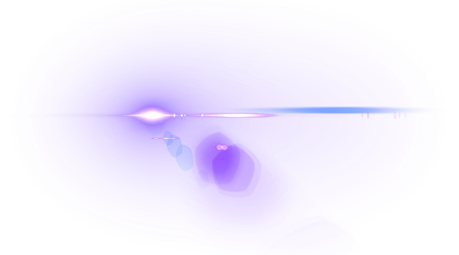 Purple Glowing Streak of Light