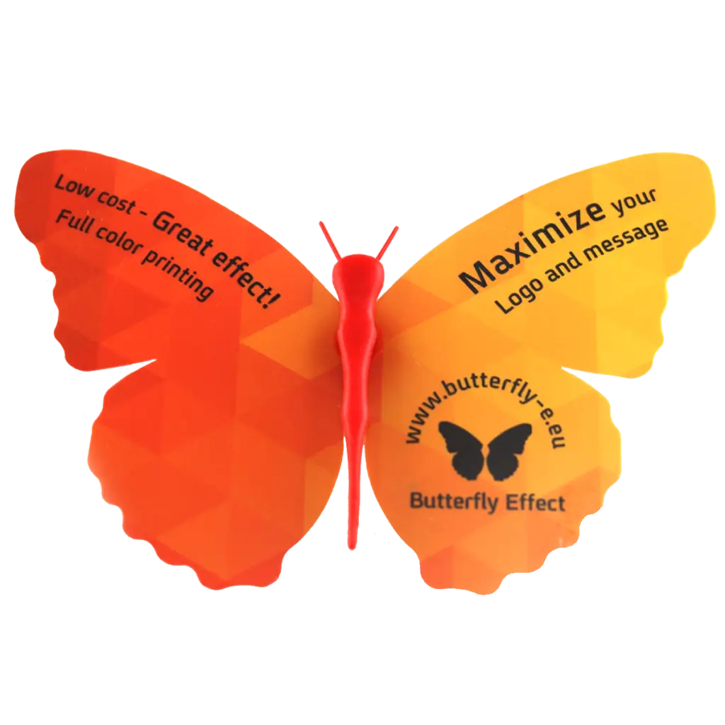 Colorful Butterfly with Promotional Text