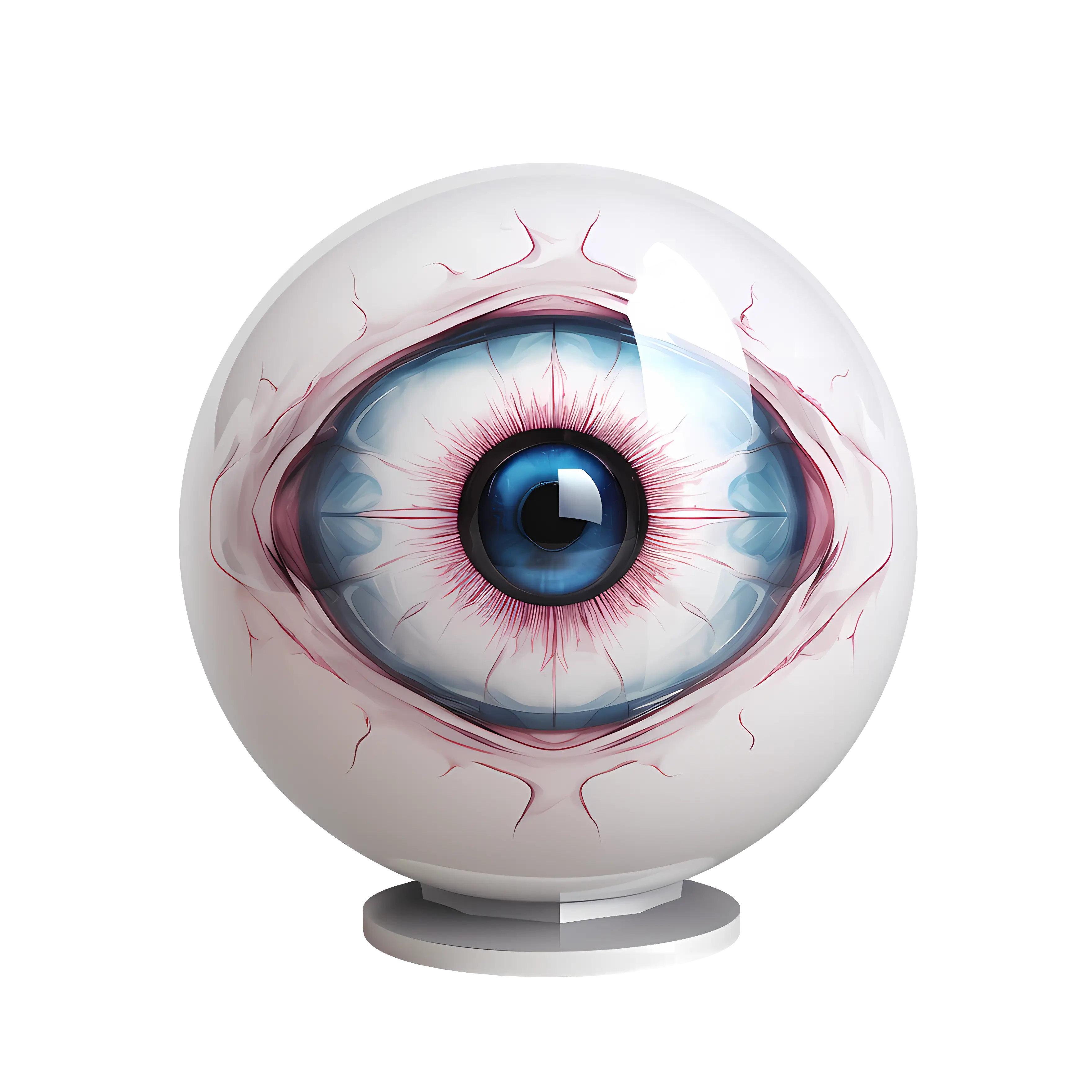 Realistic Eyeball Ornament Sculpture