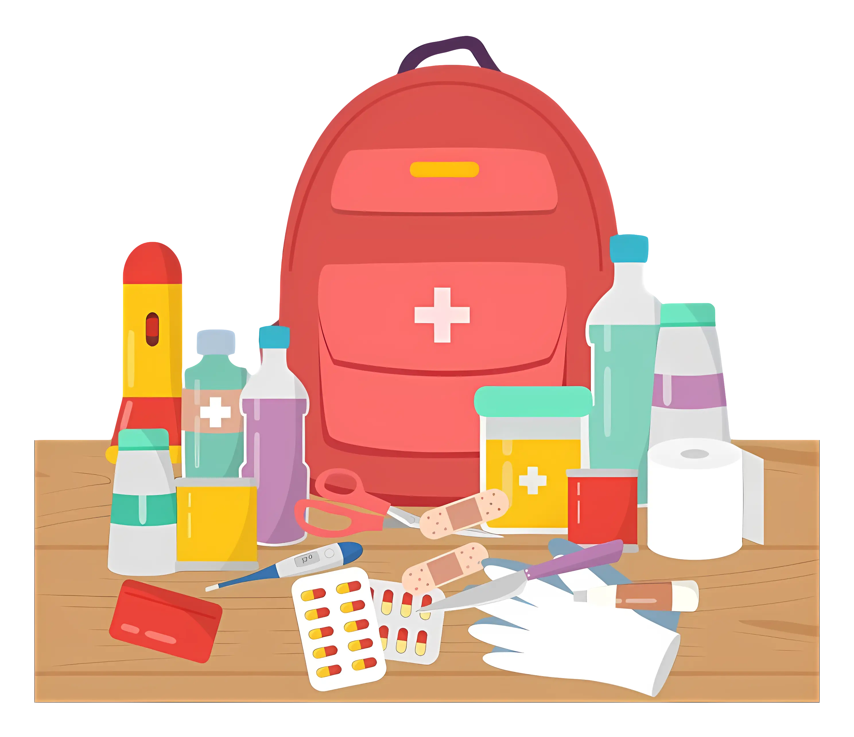 Emergency Kit with Supplies
