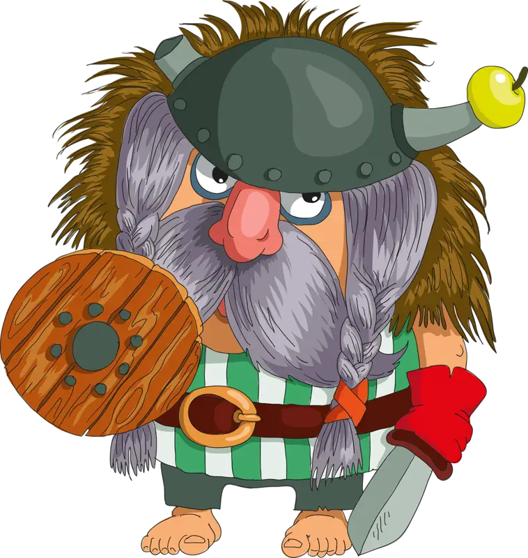 Cartoon Viking Warrior