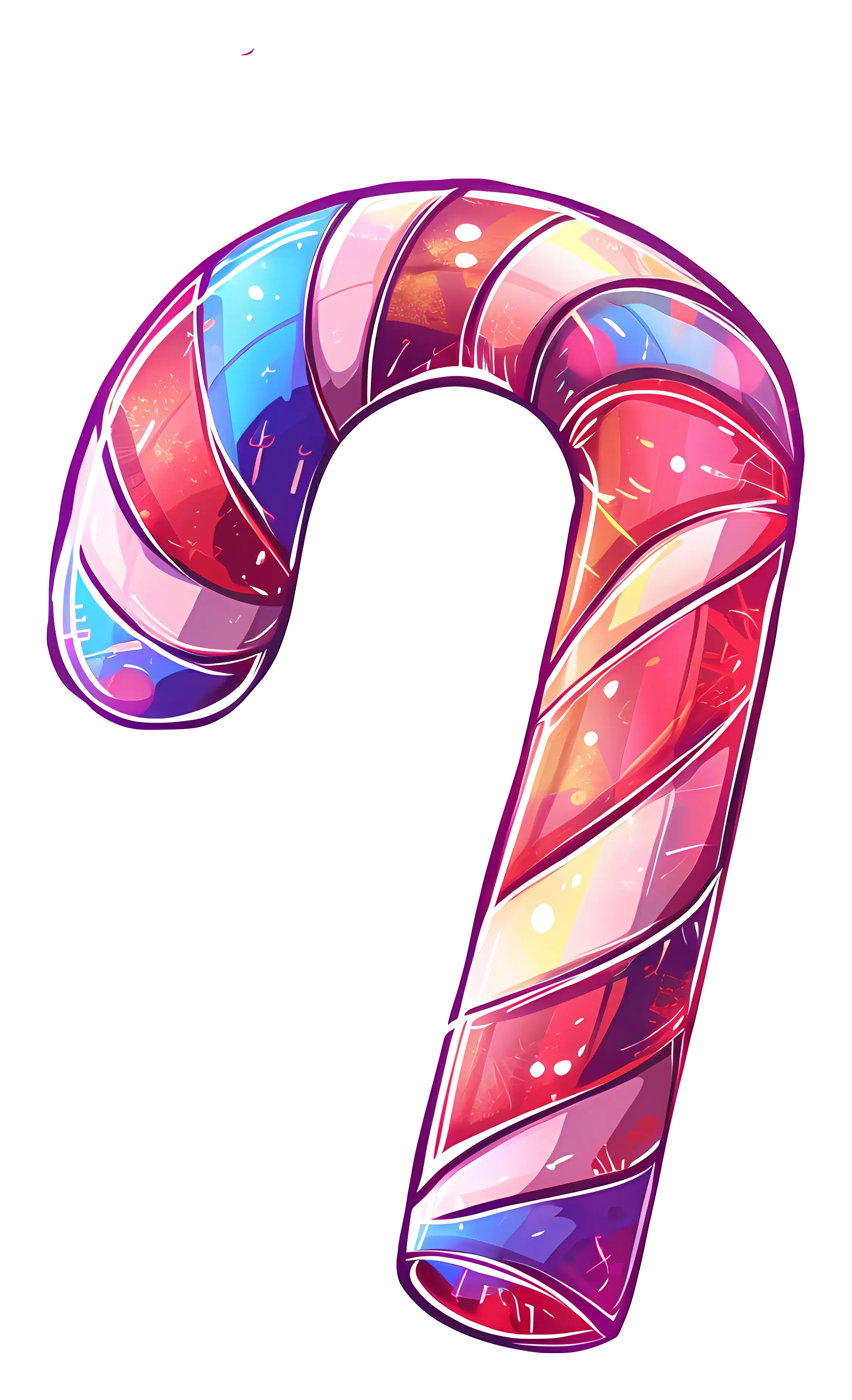 Colorful Candy Cane