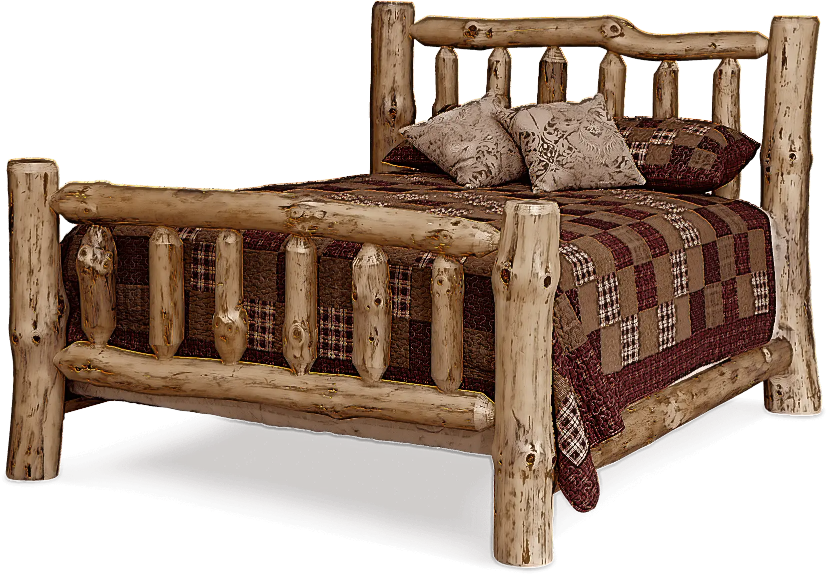 Rustic Wooden Bed