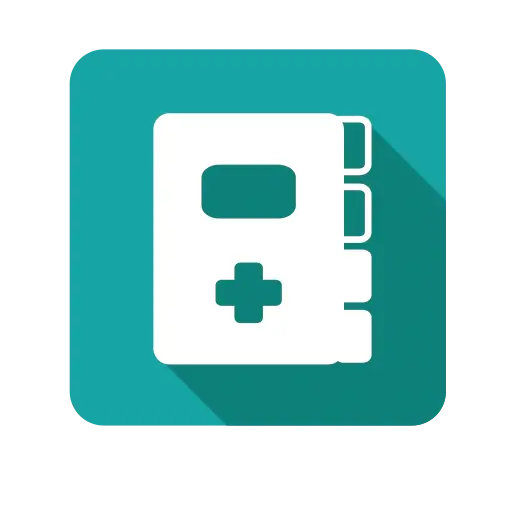 Medical Book Icon in Flat Style