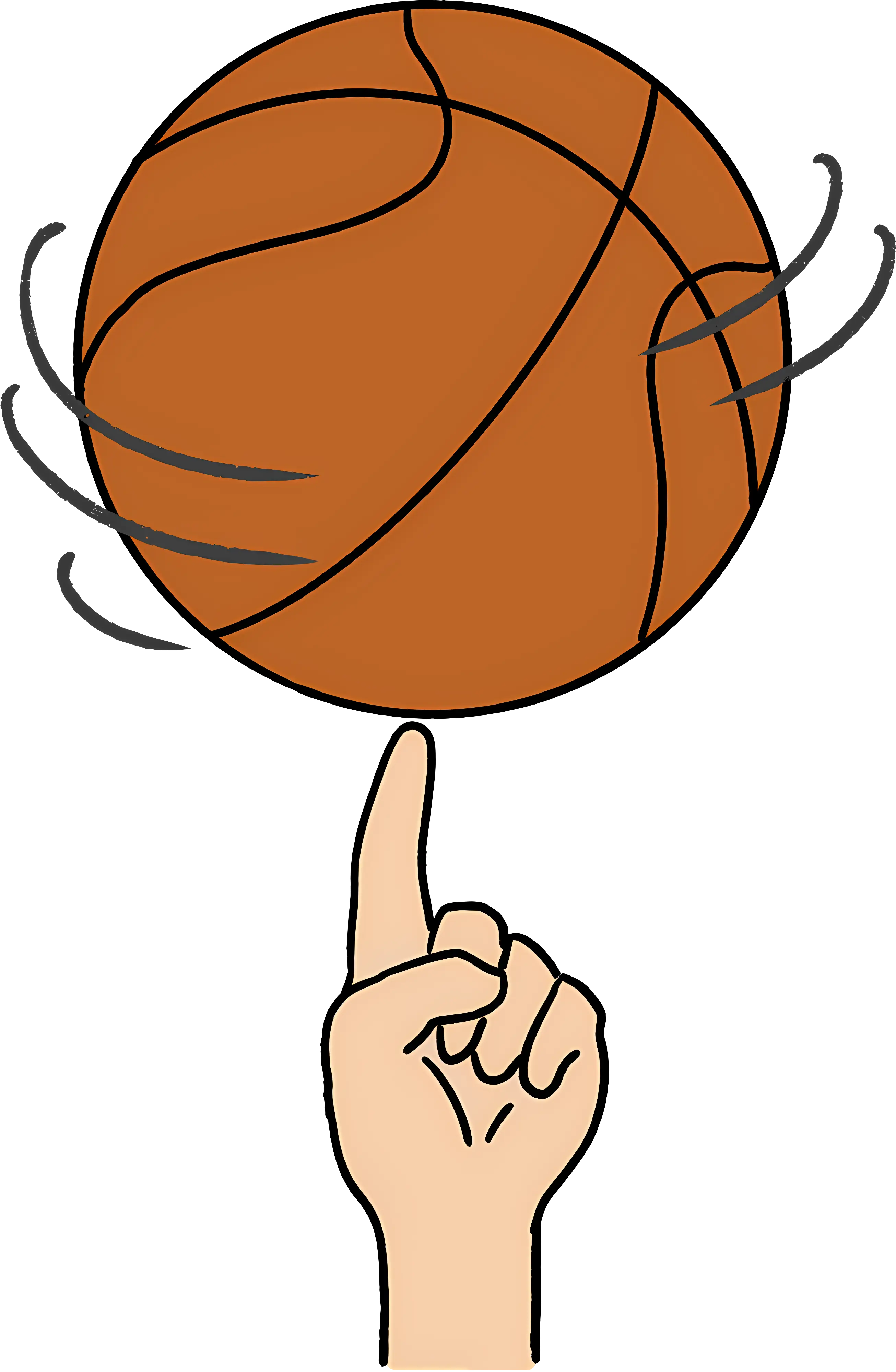 Basketball Spinning on Finger