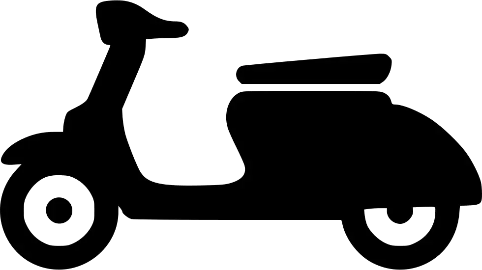 Silhouette of a Scooter